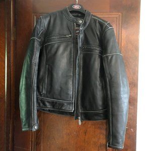 River Road Leather Motorcycle Jacket- women's M